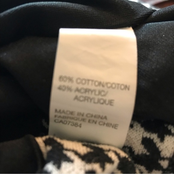 ERIC Alexandre plus sized hounds tooth skirt. Size 46 (2XL). Cream and black. - Picture 7 of 8